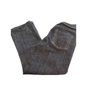 Dark Wash Denim‎ Jeans Rhinestone Pocket Detail Casual Everyday